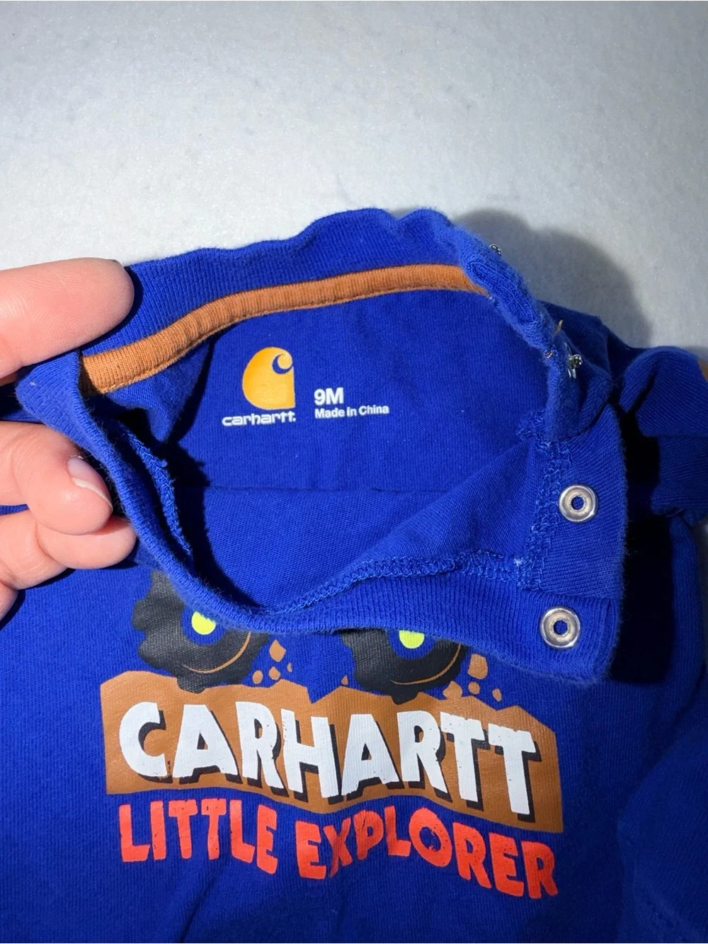 Carhartt Royal Blue Little Explorer Graphic Bodysuit